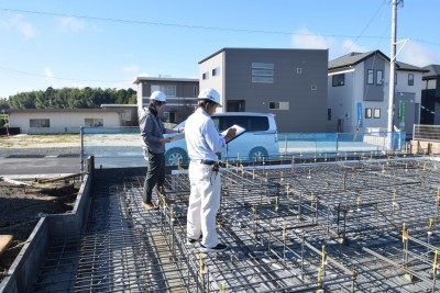 熊本県菊池市泗水町01　注文住宅建築現場リポート②　～基礎工事・配筋検査～