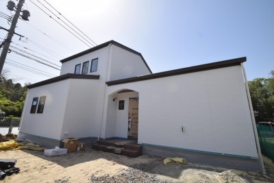熊本県山鹿市01　注文住宅建築現場リポート⑭　～クロス工事完了～