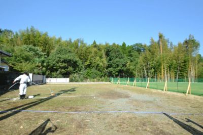 阿蘇郡南阿蘇村01　注文住宅建築現場リポート①～地縄張り～